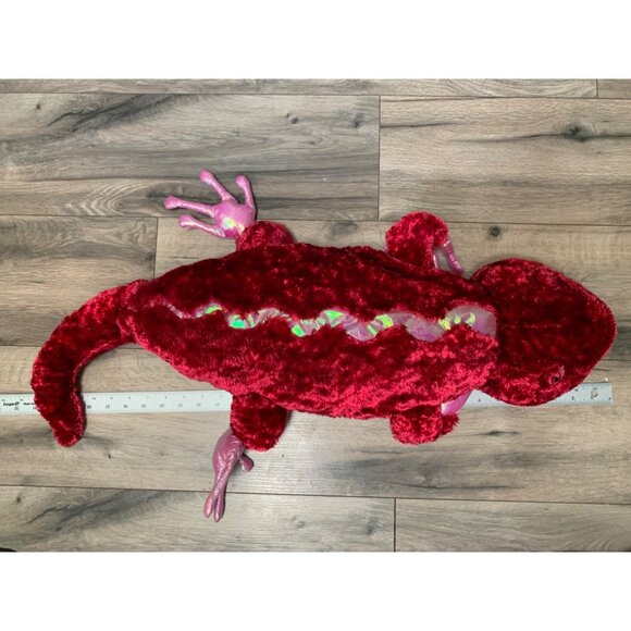 Dan Dee Collectors Choice 34" Large Plush Pink Raspberry Red Salamander Iridesce - Picture 7 of 9